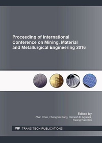 Enlarge image Cover: Proceeding of International Conference on Mining, Material and Metallurgical Engineering 2016 - Trans Tech Publications Ltd
