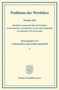 Enlarge image Cover: Probleme der Wertlehre. - Duncker & Humblot