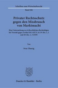 Abbildung von: Privater Rechtsschutz gegen den Missbrauch von Marktmacht - fibre