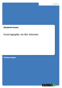Abbildung von: Lexicography on the internet - GRIN Verlag