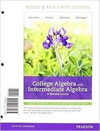 Enlarge image Cover: College Algebra with Intermediate Algebra - Pearson