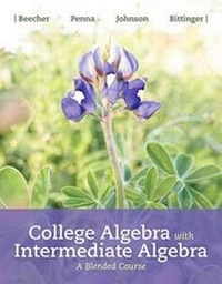 Abbildung von: College Algebra with Intermediate Algebra - Pearson
