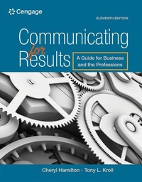 Enlarge image Cover: Communicating for Results - Wadsworth Publishing Co Inc