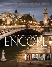 Enlarge image Cover: Encore Intermediate French, Student Text - CENGAGE Learning Custom Publishing