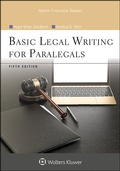Cover: Basic Legal Writing for Paralegals - Aspen Publishers Inc.,U.S.