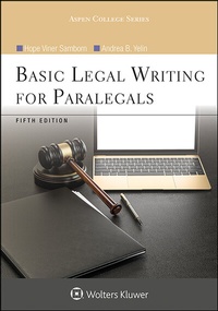 Enlarge image Cover: Basic Legal Writing for Paralegals - Aspen Publishers Inc.,U.S.