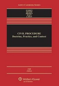 Enlarge image Cover: Civil Procedure - Aspen Publishers