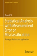 Cover: Statistical Analysis with Measurement Error or Misclassification - Springer