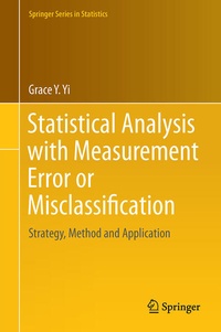 Enlarge image Cover: Statistical Analysis with Measurement Error or Misclassification - Springer