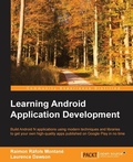 Cover: Learning Android Application Development - Packt Publishing