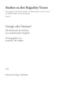 Cover: Liturgie oder Literatur? - Harrassowitz Verlag