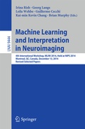 Cover: Machine Learning and Interpretation in Neuroimaging - Springer