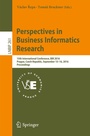 Cover: Perspectives in Business Informatics Research - Springer