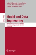 Cover: Model and Data Engineering - Springer