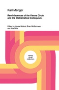 Cover: Reminiscences of the Vienna Circle and the Mathematical Colloquium - Springer
