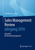 Cover: Sales Management Review - Jahrgang 2015 - Springer Gabler
