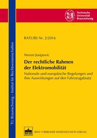 Abbildung von: Der rechtliche Rahmen der Elektromobilität - Berliner Wissenschafts-Verlag
