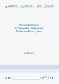 Abbildung von: New Methodologies in Photoredox Catalysis and Continuous Flow System - Verlag Günter Mainz