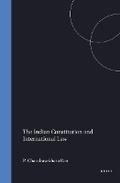 Cover: The Indian Constitution and International Law - Kluwer Academic Publishers