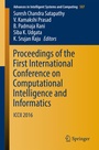 Cover: Proceedings of the First International Conference on Computational Intelligence and Informatics - Springer
