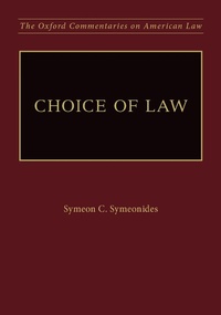 Enlarge image Cover: Choice of Law - OUP eBook