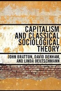 Cover: Capitalism and Classical Sociological Theory - University of Toronto Press