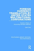 Cover: Foreign Currency Translation by United States Multinational Corporations - Routledge