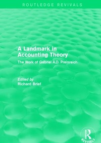 Abbildung von: Routledge Revivals: A Landmark in Accounting Theory (1996) - Routledge