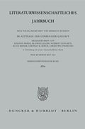 Cover: Literaturwissenschaftliches Jahrbuch. - Duncker & Humblot