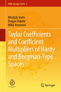 Cover: Taylor Coefficients and Coefficient Multipliers of Hardy and Bergman-Type Spaces - Springer