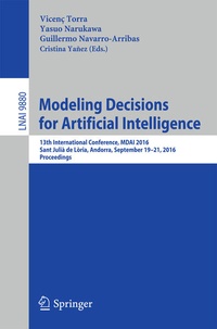 Enlarge image Cover: Modeling Decisions for Artificial Intelligence - Springer