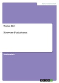 Cover: Konvexe Funktionen - GRIN Verlag
