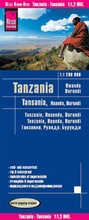 Cover: Reise Know-How Landkarte Tansania, Ruanda, Burundi (1:1.200.000) - Reise Know-How Verlag Peter Rump GmbH