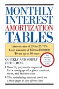 Cover: Monthly Interest Amortization Tables - Contemporary Books Inc