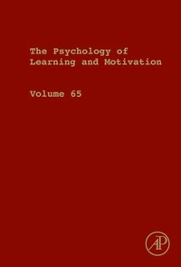 Enlarge image Cover: Psychology of Learning and Motivation - Academic Press