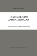 Cover: Language, Mind and Epistemology - Springer