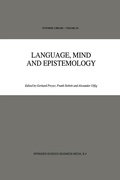 Cover: Language, Mind and Epistemology - Springer