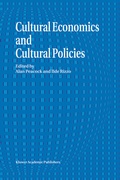 Bild: Cultural Economics And Cultural Policies - Springer
