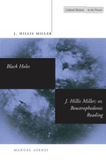 Cover: Black Holes / J. Hillis Miller; or, Boustrophedonic Reading - Stanford University Press