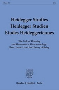 Abbildung von: Heidegger Studies - Heidegger Studien - Etudes Heideggeriennes. - Duncker & Humblot