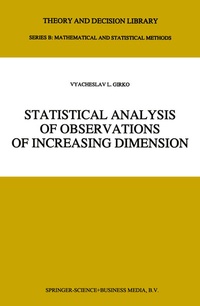 Abbildung von: Statistical Analysis of Observations of Increasing Dimension - Springer