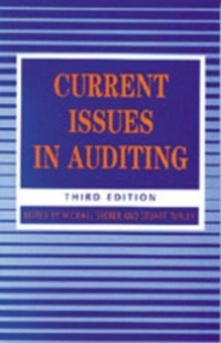 Enlarge image Cover: Current Issues in Auditing - SAGE Publications Inc