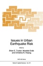 Cover: Issues in Urban Earthquake Risk - Kluwer Academic Publishers