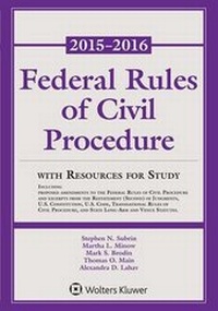 Enlarge image Cover: Federal Rules of Civil Procedure - Aspen Publishers Inc.,U.S.