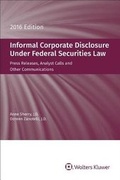 Cover: Informal Corporate Disclosure - Wolters Kluwer Law & Business