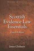 Cover: Scottish Evidence Law Essentials - Edinburgh University Press