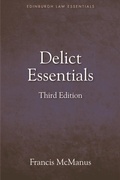 Cover: Delict Essentials - Edinburgh University Press