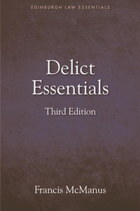 Enlarge image Cover: Delict Essentials - Edinburgh University Press