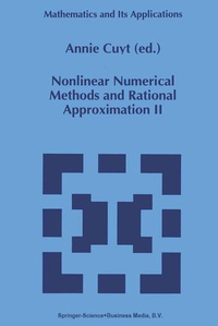 Enlarge image Cover: Nonlinear Numerical Methods and Rational Approximation II - Springer