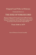 Cover: Duke of York Record, 1646-1679 - Genealogical Publishing Company